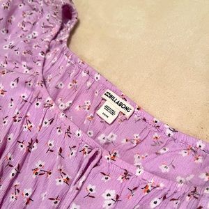 Billabong Purple Off the shoulder Mini Dress